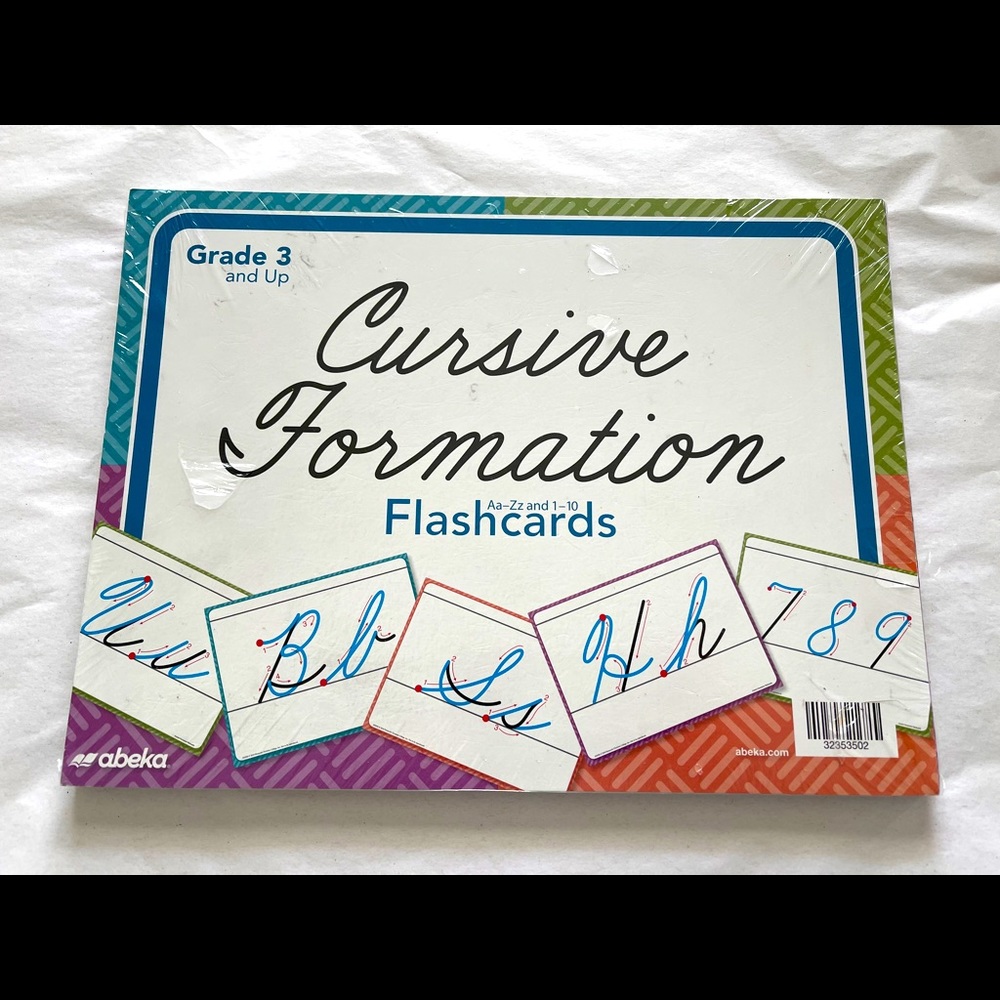 NEW Homeschool 3rd Grade Cursive Flashcards